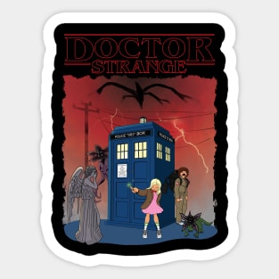 Doctor Who Stranger Things Sticker